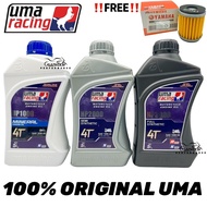 ‼️FREE OIL FILTER‼️UMA RACING ENGINE OIL FULLY/SEMI SYNTHETIC 10W30 10W40 10W50 20W50 HP2000/HP3000 100% ORIGINAL UMA