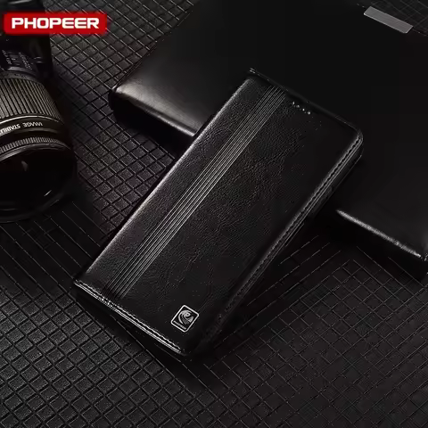 Genuine Leather Case For ASUS ROGPhone 5s 6 7 8 9 Pro Ultimate Flip Magnet Slot Wallet Cover For Asu