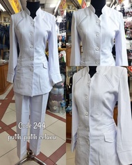 RAP - Set Blazer Putih Putih (Rok atau Celana)43-Seragam Pemda-Blazer-Seragam Kerja