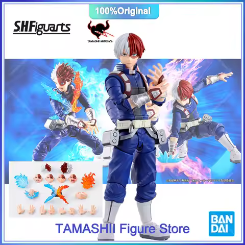 Original Bandai My Hero Academia S.H.Figuarts SHF SHOTO TODOROKI PVC Action Figures Model Collection