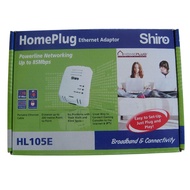 Shiro HL105E Homeplug Turbo 85 Mbps Powerline Adaptor Ethernet (1PC) Aztech