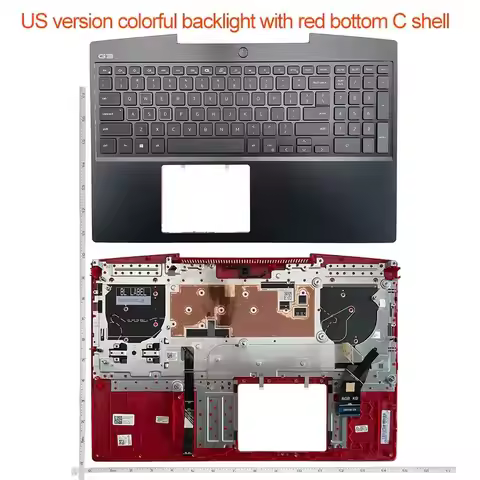 New Laptop For Dell Series G3 3590 G3-3590 Palmrest Upper Case/Bottom Base Keyboard