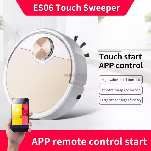 ES06 Robot Vacuum Cleaner Smart Vaccum Cleaner for Home Bluetooth Phone App Control Automatic Dust R