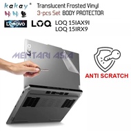 Body Protector Lenovo LOQ 15IAX9I 15IRX9 - KAKAY Premium 3-pcs MATTE Vinyl