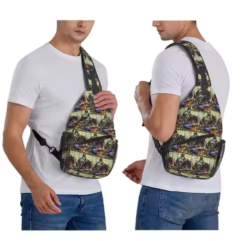 Kaneki Japan Anime JoJo's Bizarre Adventure Chest Bag Men Sling Crossbody Backpack Chest Bag Traveli