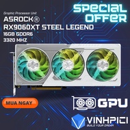 ASROCK AMD Radeon RX 9060XT Steel Legend 16GB OC Video Card [NEW]