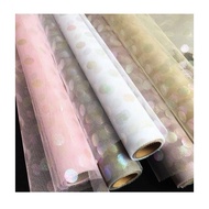 1 roll 4.5m Net Polkadot Shine Net Bouquet Wrapping Wrapping Wrapping Wrapping Paper Hamper Net Gift