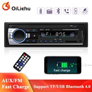 OiLiehu Car Radio 1 Din MP3 Player FM Audio Music USB SD Bluetooth Stereo Receiver With In Dash Slot AUX Input For Universal