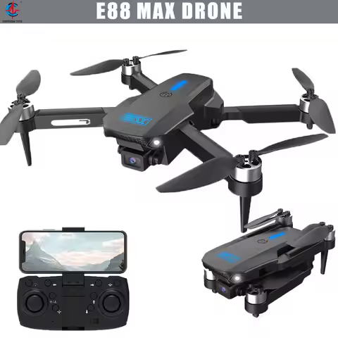 E88 MAX Pro MINI Drone 4K Camera FPV Dron Brushless Motor Optical Flow Remote Control Helicopter Qua
