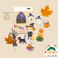 Cozy Happy Halloween Cute Spooky Journal Planner Sticker pack 10pcs CZY55
