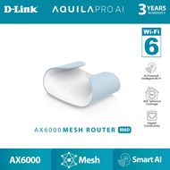 D-Link M60 Aquila Pro AI AX6000 WiFi 6 Wireless 6 Mesh Router | Expandable Mesh | High-Performance, 
