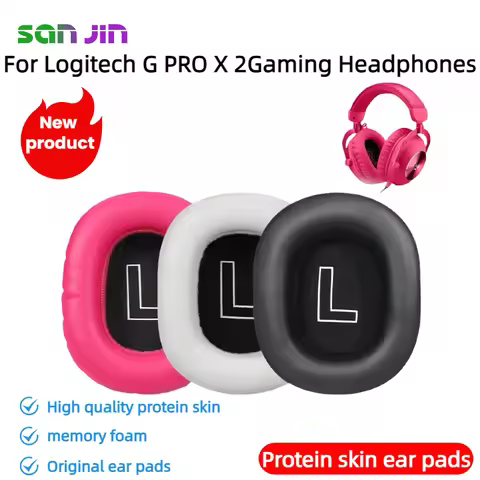 SANJIN Replacement Original memory sponge Ear pads cushion for Logitech G PRO X 2 Gaming Headphones 