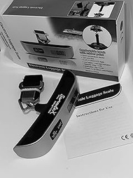 High-Precision Luggage Scale - Samadex Portable Digital Suitcase Weigher with Tare Function, Travel