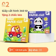 Sách Cắt Giấy Bằng Tay Cho Trẻ Em Giấy Gấp Origami Kéo An Toàn