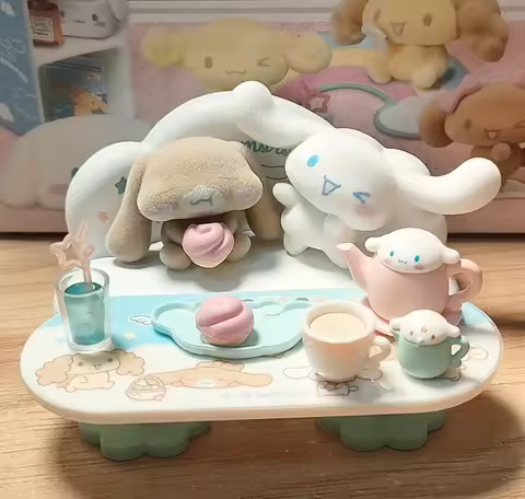 Re-Ment Genuine Sanrio Cinnamoroll Miniature Living Room Sofa Furniture Blind Box 6 Styles Collectib