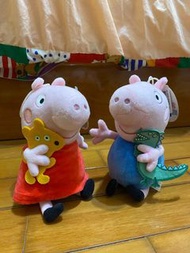 Peppa Pig 粉紅豬小妹 佩佩 喬治 買一送一 吊牌未拆 玩偶 玩具 絨毛娃娃 填充娃娃