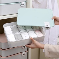 BBD Home Bra Socks Underwear Compartment Storage Box with Cover L36