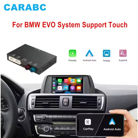 Wireless CarPlay Android Auto Mirror Link AirPlay Support Touch Function For BMW EVO X1 X2 X3 X4 X5 