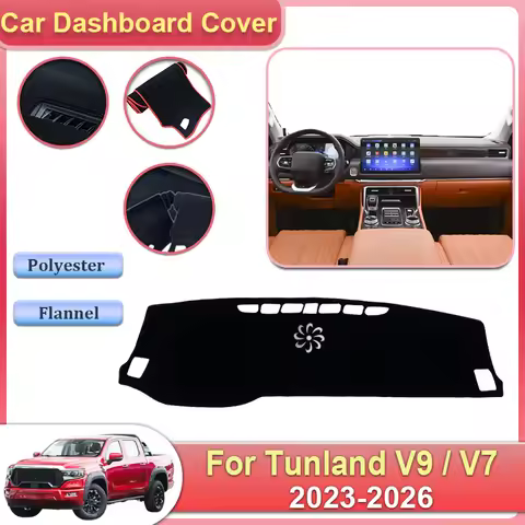 Dash Carpet Dashmat Liners For Foton Tunland V9 V7 2024 Accessories 2023~2026 Dashboard Mat Cover Su