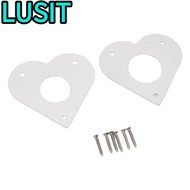 LUSIT 2 Sets Metal Bird House Guard, Silver Aluminum Bird House Guard, Easy Installation 32mm Diamet