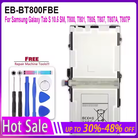 Tablet Li-Polymer Battery for Samsung Galaxy Tab S 10.5 SM T800 T801 T805 SM-T800 SM-T810 Battery 79