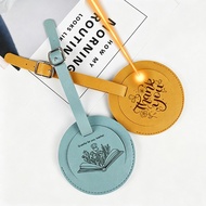 Free Custom Engraved Round Luggage Tag Anti Lost Name ID Tag Suitcase Baggage Travel Accessories Gif