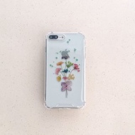 告白花束 乾燥花壓花手機殼