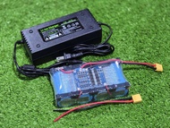 แบตลิเธียม 4S +ชุด ชาร์จ LiFePO4 32650 32700 4s 12.8v-14.6v 6000mah แบตเตอรี่ มี BMS เครื่องเสียง ตู