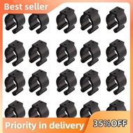 20 Pcs Fishing Pole Rod Holder Clips Black 16Mm Inside Dia Fishing Rod Storage Clips