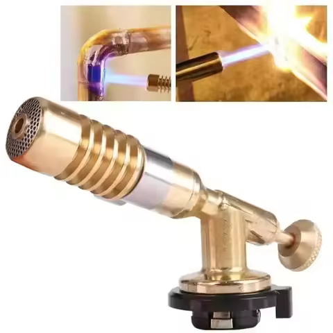Gas Burner Welding Torch Portable Blowtorch Copper High Temperature Brass Gas Torch Brazing Solder W