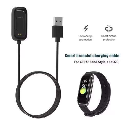 Smart Bracelet USB Charging Cable For OPPO Band Style (SpO2) Sport Watch Magnetic Charger Power Supp