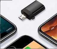 全城熱賣 - OTG轉接頭 micro usb轉USB母金屬安卓手機接U盤otg轉換器（黑色）