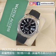 <新款><無打磨><2024年保用證><白金> 336239 白金 黑面 Rolex Sky-Dweller (326238 326934 326935 326933 326939 326259 32