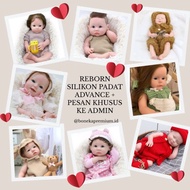 Boneka Reborn Silikon Padat Seperti Bayi Asli