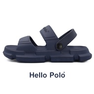 Hello Polo รองเท้าแตะ รองเท้าแตะผู้ชาย รองเท้าแตะชายหาด เหยียบนุ่ม กันลื่น รองเท้าแตะส้นแบน แฟชั่นฤดูร้อน เหมาะกับฤดูร้อน  HP8012M