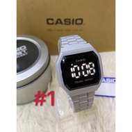 casio unisex Touch watch men women’ Screen Electronic Watch Steel Belt Waterproof Watch