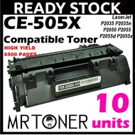 10x HP CE505X 05X High Yield Compatible Toner LaserJet P2055d P2055dn P2055x