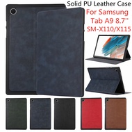 Samsung Galaxy Tab A9 8.7'' 2023 SM-X115 X110 8.7 inch Tablet Cover PU Leather Flip Case with Stand Function Case for Samsung Tab A9 8.7'' X110 X115 Tablet Case