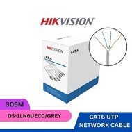 Hikvision DS-1LN6UEC0 Solid Copper CAT6 Network Cables 305M ( GREY /ORANGE ) - Hikvision Cat6 Cable