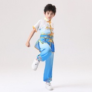 Kids Wushu Routine Match Tai Chi Performance Costume Chinese Style Kung Fu Training Group Tai Chi Pe