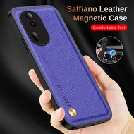 Leather Texture Phone Cover For Oppo Reno11 Pro TPU Frame Camera Shockpoof Protection Fundas Case For Oppo Reno11Pro Reno 11 Pro