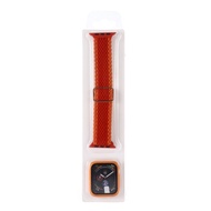 【Sunsky Smart Store】 Adjustable Striped Woven Nylon Watch Band + Watch Case Set For Apple Watch Seri