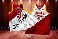 GINEBRA 09 FREE CUSTOMIZE OF NAME AND NUMBER ONLY Full Sublimation High Quality Fabrics Basketball J