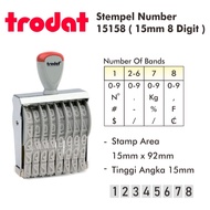 15mm 8 Digit Number Stamp/ 15158