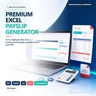 Sistem Gaji Excel Malaysia | Payslip / Slip Gaji + Salary Calculator | EPF SOCSO EIS L24J | Cuti + P