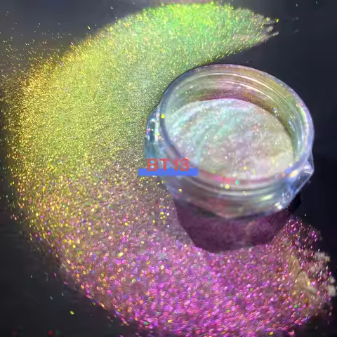0.25g Aurora Mermaid Transparent Rainbow Super Colorshift Mirror Effect Chrome Chameleon Pearl Pigme