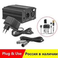 48V Phantom Power For BM 800 Condenser Microphone Studio Recording Karaoke Supply