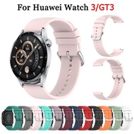 [HOT JUXXKWIHGWH 514] Watch Band For Huawei Watch 3 GT3 Pro Wrist Strap For Huawei Watch GT3 GT 3 42mm 46mm Runner Soft Silicone Bracelet Replace Belt
