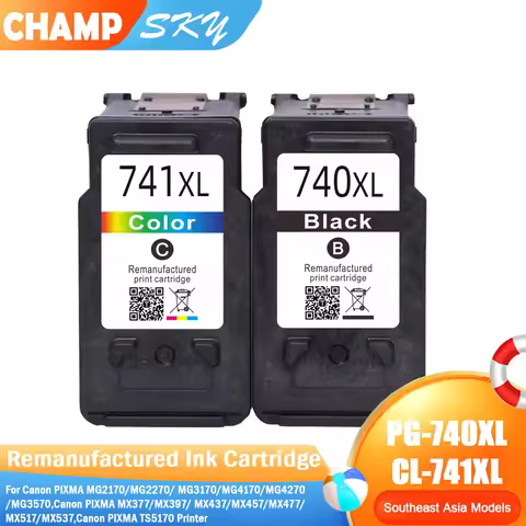 Quality Inkjet Cartridge For PG-740XL CL-741XL PG740 CL741, For Canon Pixma MX517 MX437 MX377 MG4170