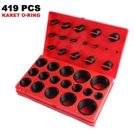 MERAH O-ring Set - Oring Seal Kit 419PCS - Rubber Ring Set - Motorcycle Car Seal Set - Red Box
